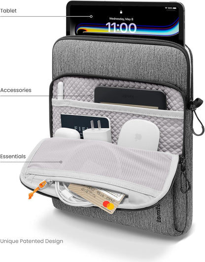 tomtoc DefenderAce-A03 360 Protective Laptop Shoulder Bag for 16-inch New MacBook Pro M4/M3/M2/M1 Pro/Max 2024-2019, Water-Resistant Well-Organized Accessory Sleeve Case with Handle