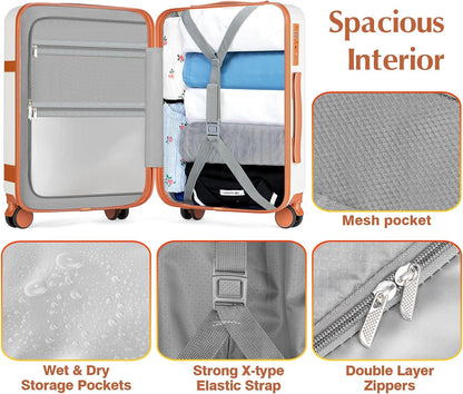 Lumesner Carry on Backpack, Extra Large 40L Flight Approved Travel Backpack for Men & Women