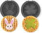 DASH Multimaker Mini System Two 4” Nonstick Removable Waffle Plates (Bunny & Shamrock) - 2Pc Plate Pack Compatible with Dash MultiMaker Mini System, Nonstick Surface