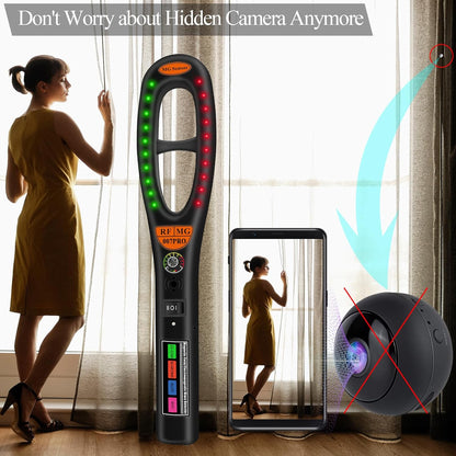KAXYUYA Hidden Camera Detectors, Listening Device Detector, Car Tracking Device Detector, Bug Detector – Protect Your Privacy in Hotels, Travels, Cars, Offices - PuriLite