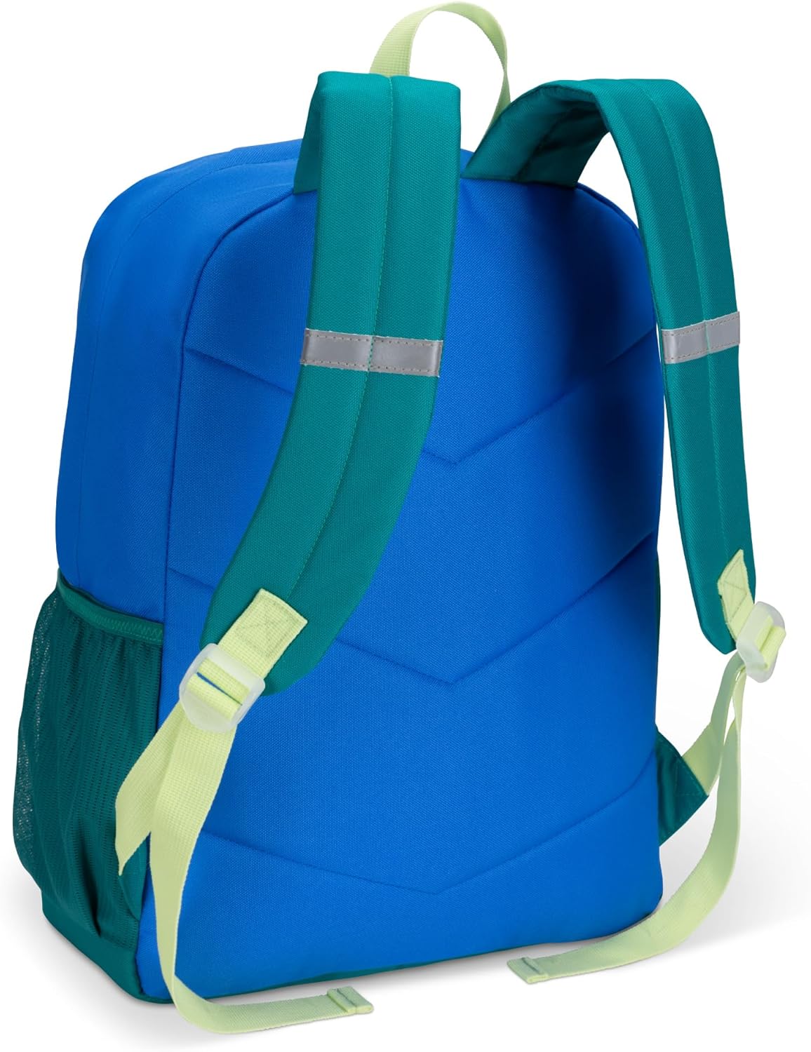 Roots Kids Lightweight Backpack — Made from 100% Recycled Fabrics with Rain Flap, Bottle Pocket, Reflective Accent, and Back Padding — 22.5 litres, Pink & Purple