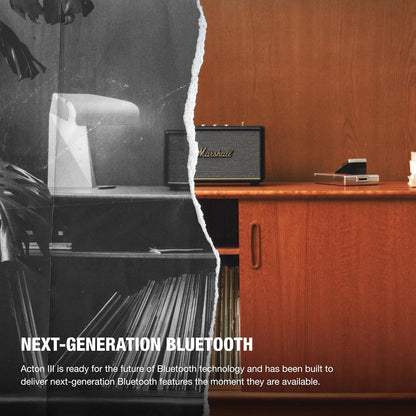 Marshall Acton III Bluetooth Home Speaker, Black