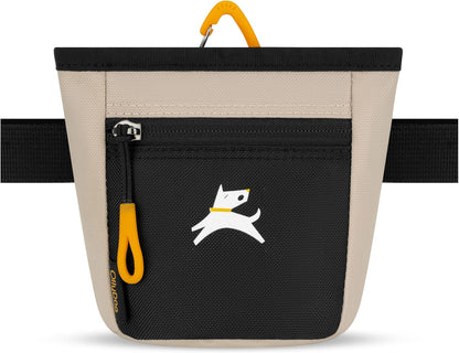 OllyDog Goodie Treat Bag, Dog Treat Pouch, Waist Belt Clip for Hands-Free Training, Magnetic Closure, Dog Training and Behavior Aids, Three Ways to Wear (Palm)