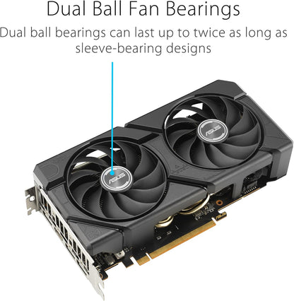 ASUS Prime Radeon™ RX 9060 XT 16GB GDDR6 OC Edition Graphics Card (PCIe 5.0, HDMI/DP 2.1, 2.5-Slot Design, axial-tech Fans, Dual Ball Fan Bearings, Dual BIOS, ASUS GPU Guard)