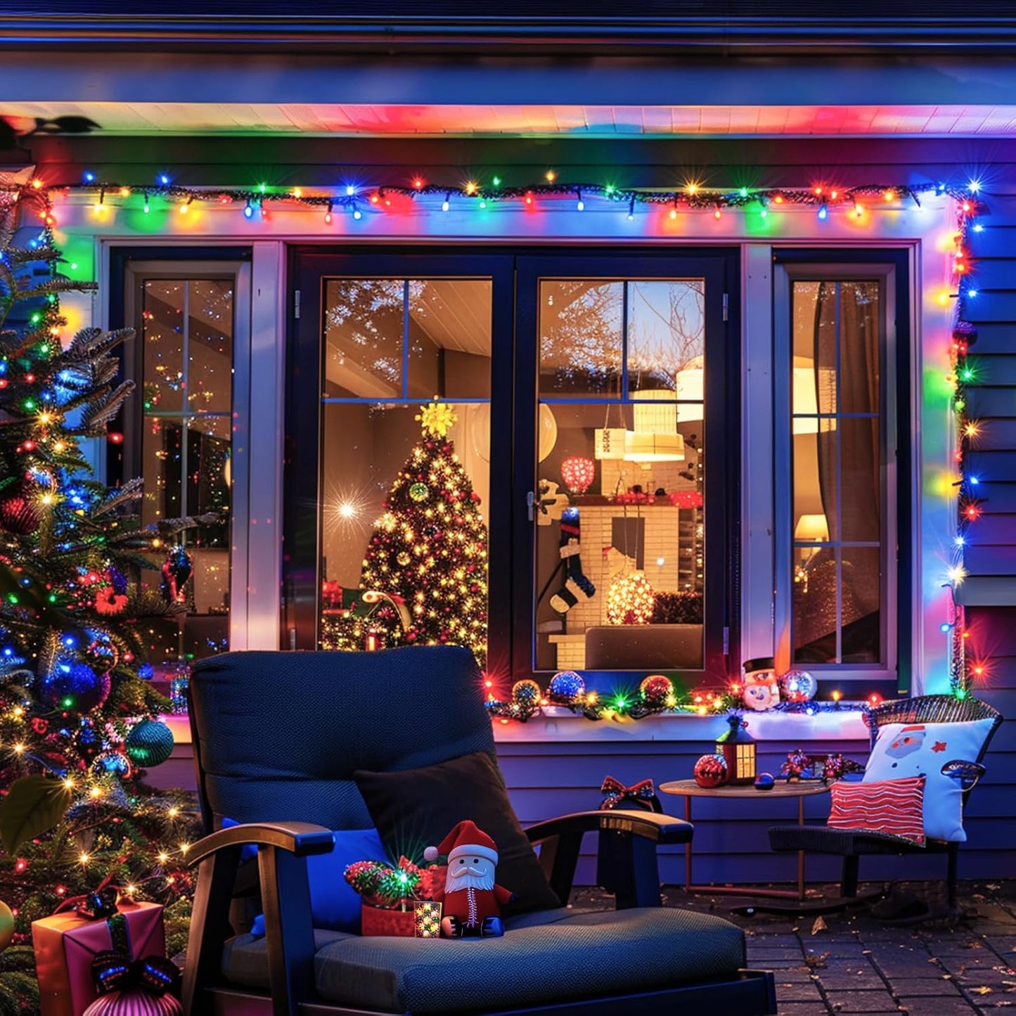 JMEXSUSS 66ft 200 LED Halloween Lights Outdoor, Orange String Lights Clear Wire, 8 Modes Orange Halloween Christmas String Lights Plug in for Tree Indoor Patio Garden Thanksgiving Decorations