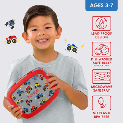 Bentgo Kids Prints (Unicorn) - Leak-Proof, 5-Compartment Bento-Style Kids Lunch Box - Ideal Portion Sizes for Ages 3 to 7 - BPA-Free and Food-Safe Materials