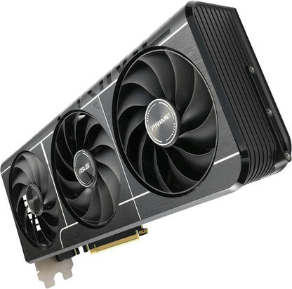 ASUS Prime Radeon™ RX 9060 XT 16GB GDDR6 OC Edition Graphics Card (PCIe 5.0, HDMI/DP 2.1, 2.5-Slot Design, axial-tech Fans, Dual Ball Fan Bearings, Dual BIOS, ASUS GPU Guard)