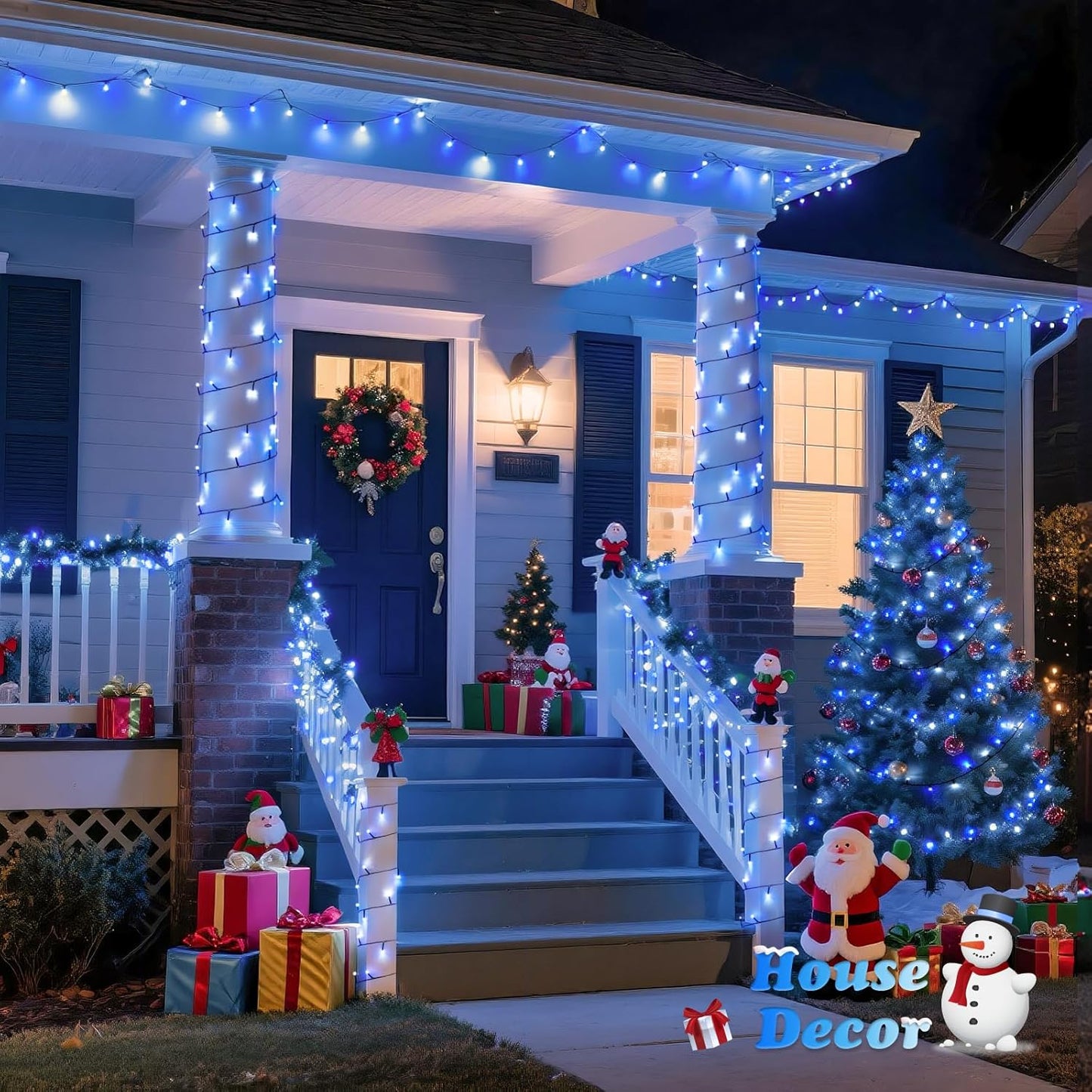 JMEXSUSS 66ft 200 LED Halloween Lights Outdoor, Orange String Lights Clear Wire, 8 Modes Orange Halloween Christmas String Lights Plug in for Tree Indoor Patio Garden Thanksgiving Decorations