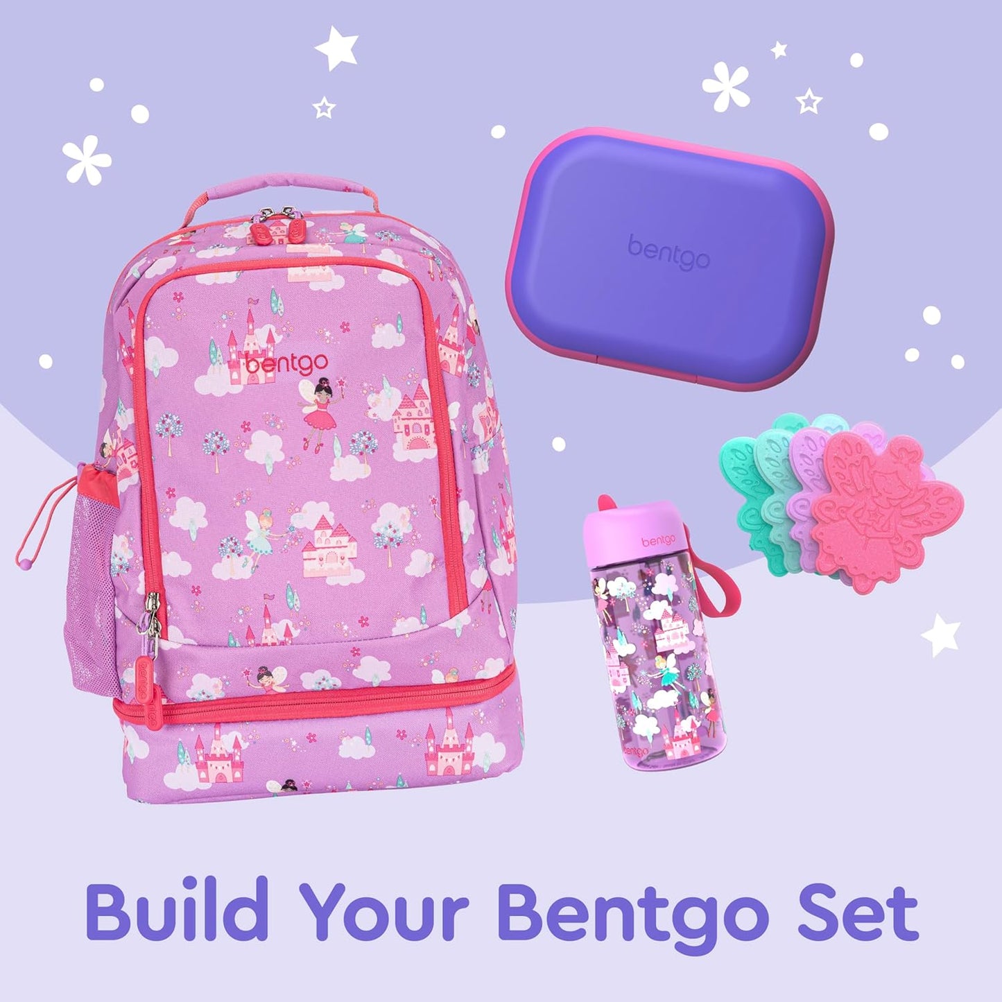 Bentgo Chill Kids Leak-Proof Lunch Box - 4-Compartment Bento Box with Built-In Ice Pack, 3.3 Cup Capacity, PFAS & BPA-Free, Microwave & Dishwasher Safe, Ideal Size for Ages 3 to 7 (Aqua)