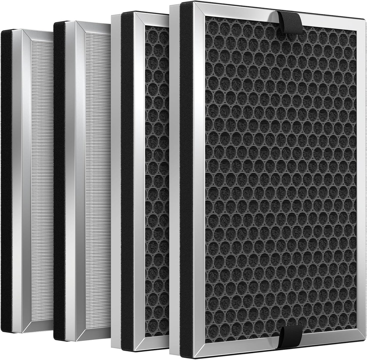 SAKEGDY 4-Pack JF260 Replacement Filters - True HEPA and Honeycomb Activated Carbon | Compatible with Jafanda JF260/JF260S, DeedMo AP-1273