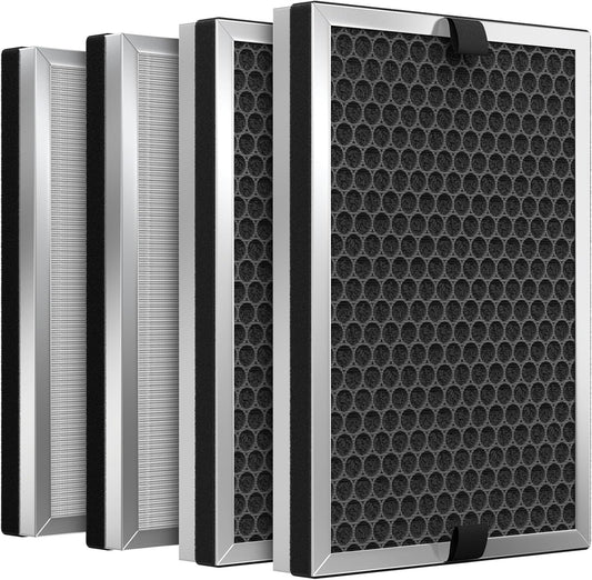 SAKEGDY 4-Pack JF260 Replacement Filters - True HEPA and Honeycomb Activated Carbon | Compatible with Jafanda JF260/JF260S, DeedMo AP-1273