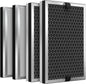 SAKEGDY 4-Pack JF260 Replacement Filters - True HEPA and Honeycomb Activated Carbon | Compatible with Jafanda JF260/JF260S, DeedMo AP-1273