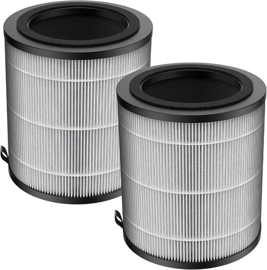 JF100 Replacement Filter, 3-in-1 Pre-Filter Compatible with Jafända JF100 Air Purifier, H13 True HEPA and Activated Carbon Filtration System, Compare Part #JF100-RF, 2 Pack