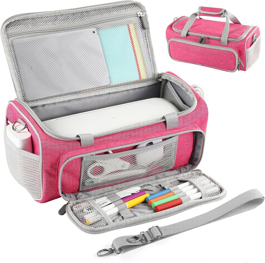Carrying Case Compatible with Cricut Joy Xtra Smart Cutting Machine, Storage Organizer for Cricut accessories, Travel Storage Bag with Pockets for Craft Tools (Bag only)