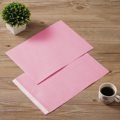 Tanshuqin 9" x 12.75" Self-Seal Catalog Envelopes 32lb Kraft Envelopes for Invitation Cards, Organizing and Storage, Pictures, Photos, Documents (100 PCS)