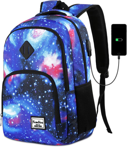 Backpack for Teen Girls,Boys School Backpack for Women with USB,College Backpack,Big Flower
