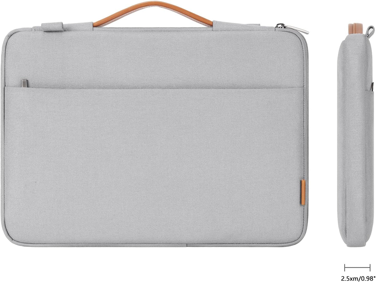 DOMISO 15.6 Inch Laptop Bag Cover Waterproof Shockproof Notebook Sleeve Case Shoulder Bag Protective Cover for 15.6" HP 15/ThinkPad E575/Lenovo IdeaPad S510,Black