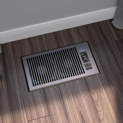 AC INFINITY AIRTAP T4, Quiet Register Booster Fan with Thermostat Control. Brown Bronze Vent. Fits 4 In x 10 In Registers.