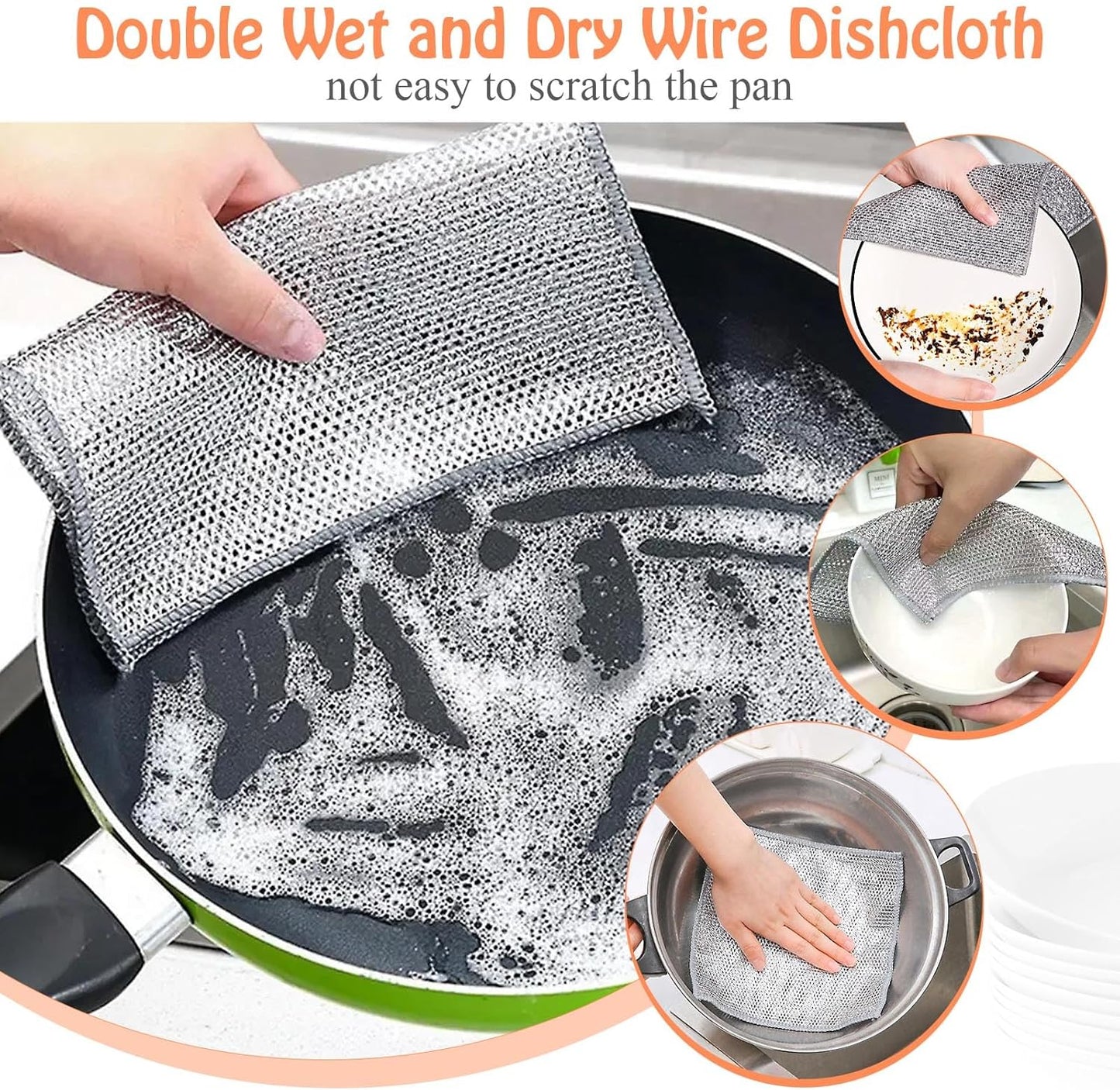 Purilite Select – Worldity 50Pcs Double-Sided Dishwashing Rags