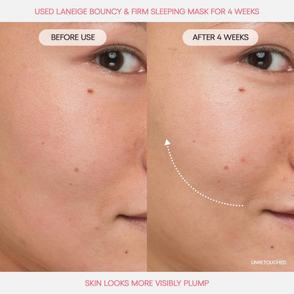 LANEIGE Bouncy and Firm Sleeping Mask: Revitalize, Smooth, Peony & Collagen Complex, Barrier-Boosting Hydration