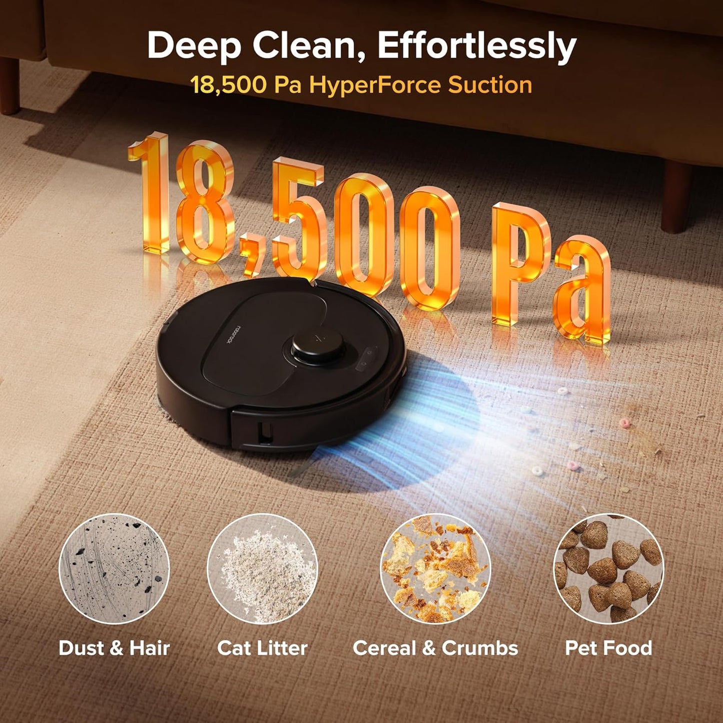 Roborock 2026 New Qrevo S Pro Robot Vacuums and Mop, 18,500Pa Suction