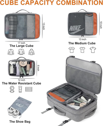 Lumesner Carry on Backpack, Extra Large 40L Flight Approved Travel Backpack for Men & Women