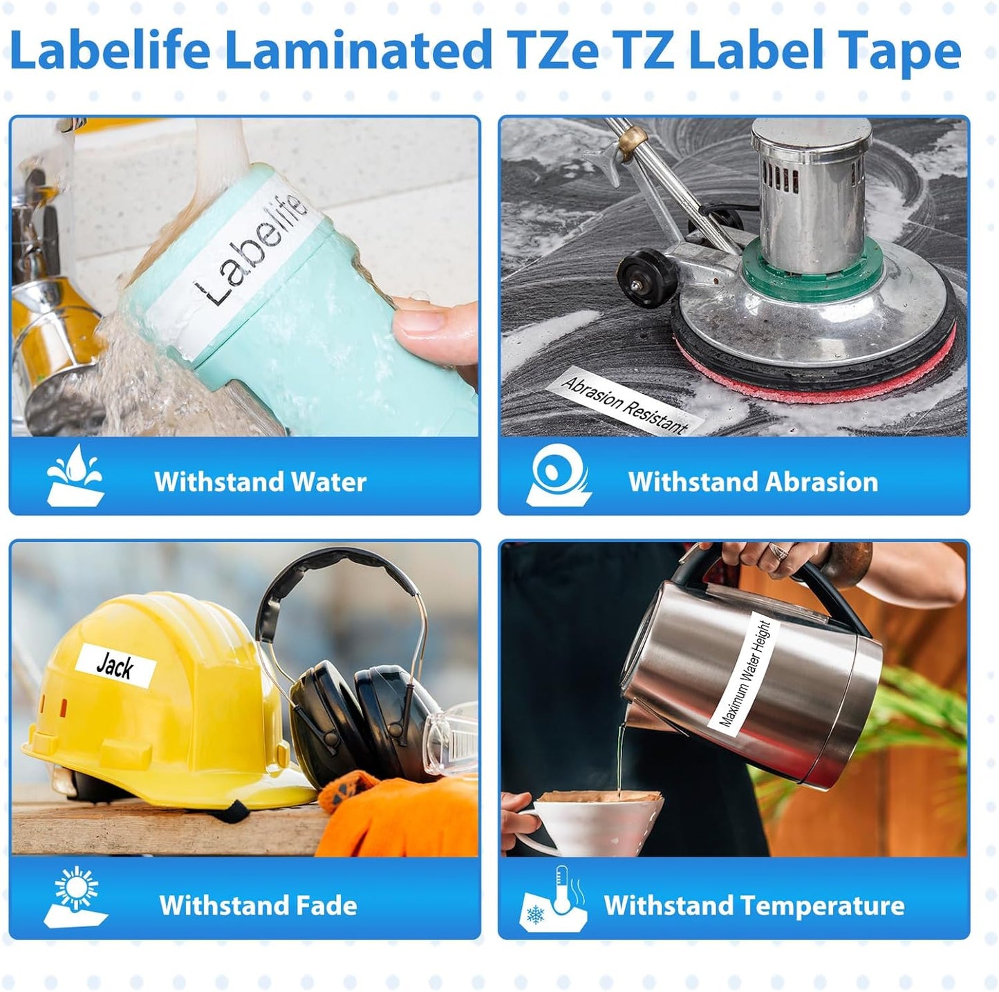 5 Pack Compatible with Brother Label Maker Tape P Touch TZe TZ Tape 12mm 0.47'' Laminated White TZe-231 TZ 231 Label Tape for Brother P-Touch PT-H110 PT-D210 PT-D600 PT-D400AD PT-1290