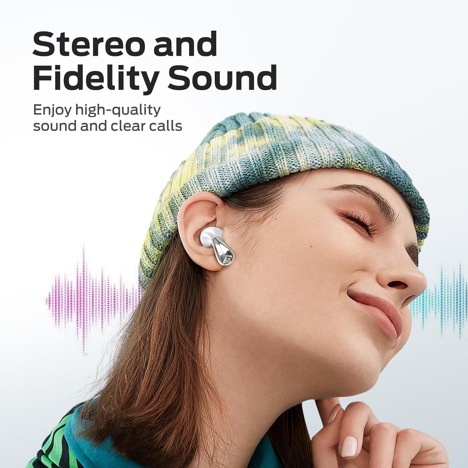 Bluetooth Earbuds, HiFi Stereo Wireless Headphones Noise Cancelling with USB-C Charging Case, Built-in Mic for Clear Calls, Water Resistant Design for Sports in-Ear Headphones. - PuriLite