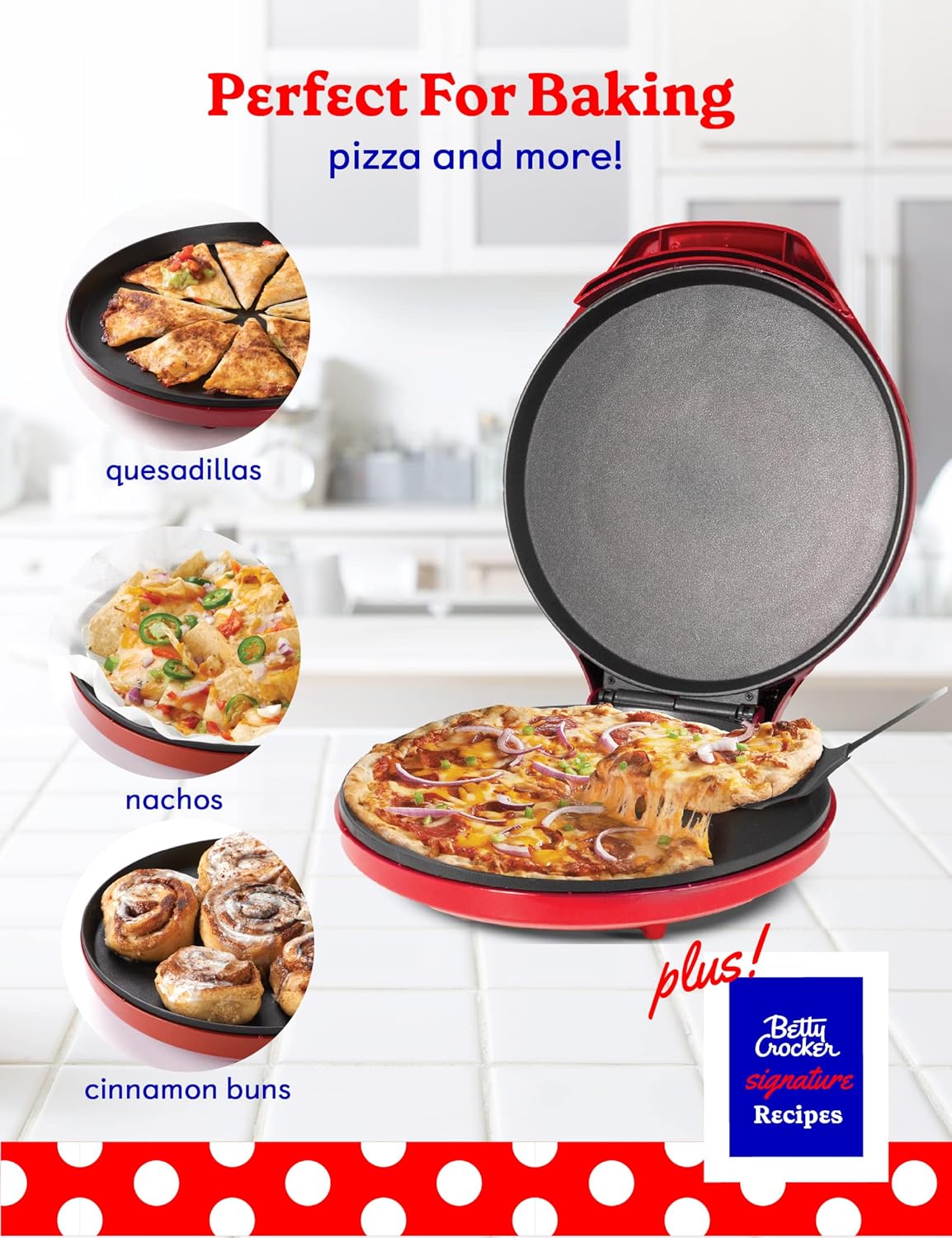 BETTY CROCKER WACBC2958CR, Pizza Maker - PuriLite