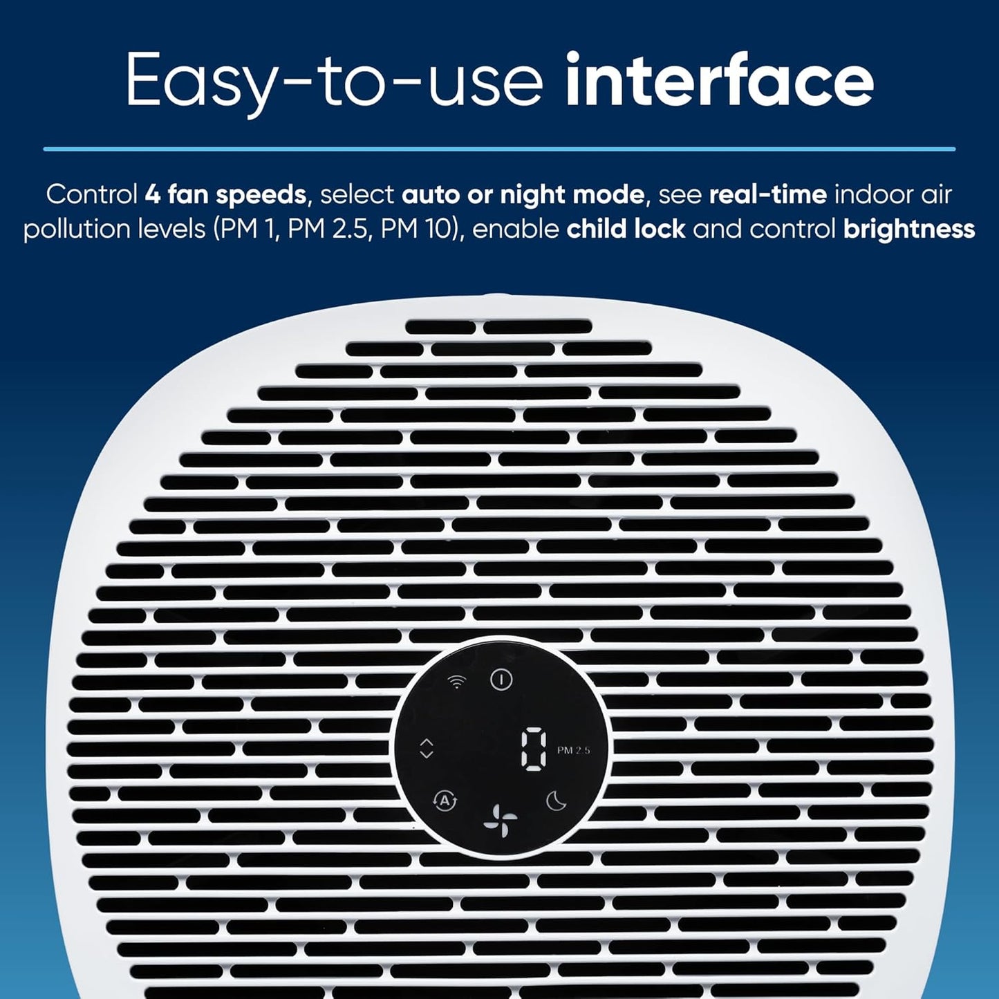 BLUEAIR Air Purifiers for Medium Rooms, Bedroom, Kitchen, Cleans 1,858 sqft in one hour, HEPASilent Smart Air Cleaner for Home, Pets, Allergies, Dust, Mold, Smoke - Blue Pure 311i Max