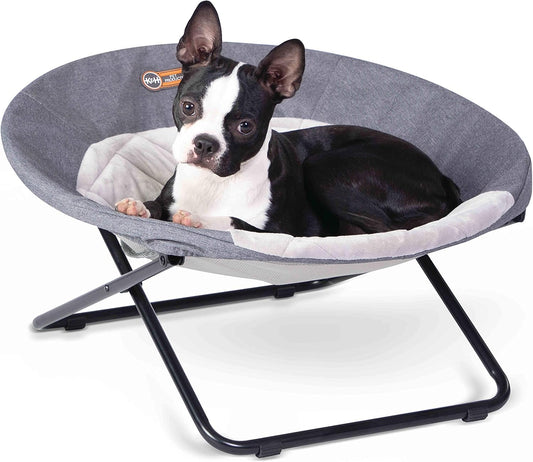 K&H PET Products Elevated Cozy Cot Classy Gray Medium 24 Inches