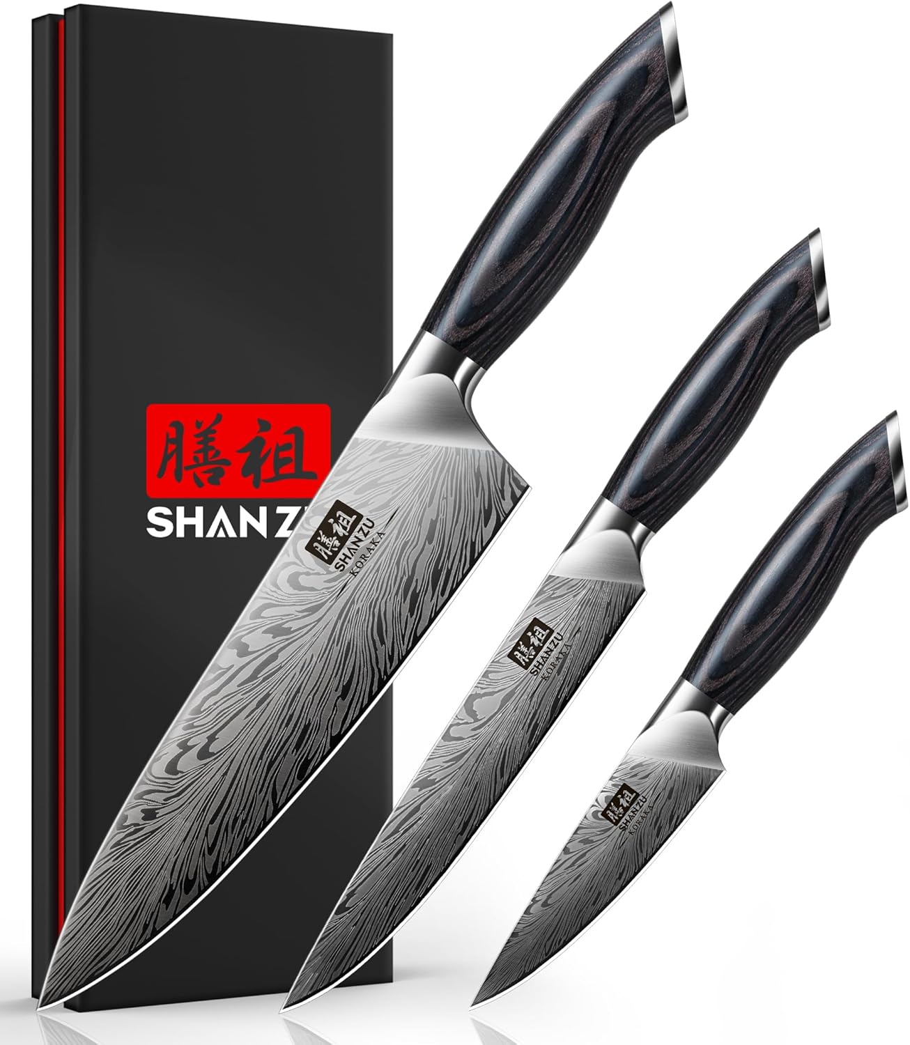 SHAN ZU Fillet Knife 7 Inch, Powder Steel Boning Knife High Carbon Japanese Filleting Knife, Ultra Sharp Deboning Knife for Meat Cutting, Fish Knife with Ergonomic Pakkawood Handle