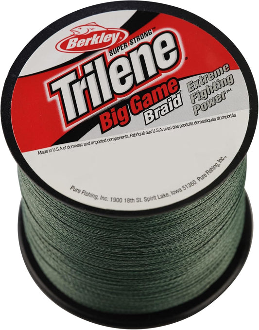 Trilene Big Game Braid-Quarter Spools-Lo-Vis Green-20lb