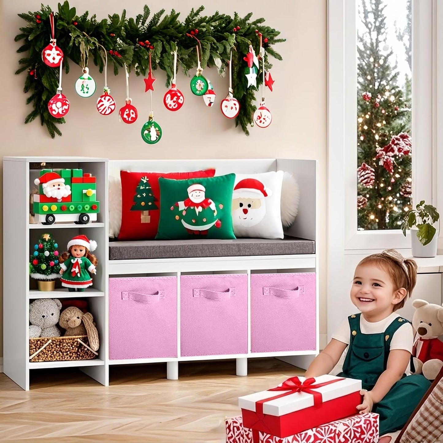 ShellKingdom Storage Bins, Foldable Fabric Storage Cubes And Cloth Organizer Drawer For Closet And Toys, 6 Pack (Lavender+Light Blue+Pink)