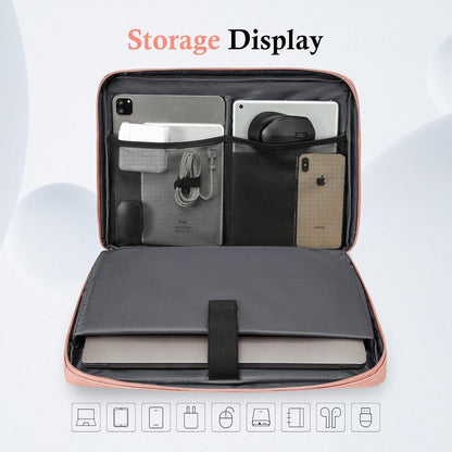 bagasin Laptop Sleeve Case, 15 15.6 16 inch TSA Laptop Sleeve Water Resistant with 4-Layer Protection, Computer Carrying Bag Compatible with MacBook, HP, Dell, Lenovo, Asus Notebook
