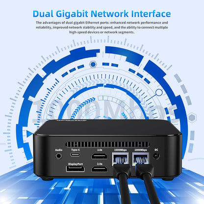 DreamQuest Mini PC Preinstalled Windows 11 Pro,Intel Alder Lake 2025 New N150 (up to 3.6GHz) 16GB DDR4+1TB M.2 SSD,Mini Desktop Computer 4K HD HDMI/WiFi5/BT5.0/USB3.2/Gigabit Port for Home Office