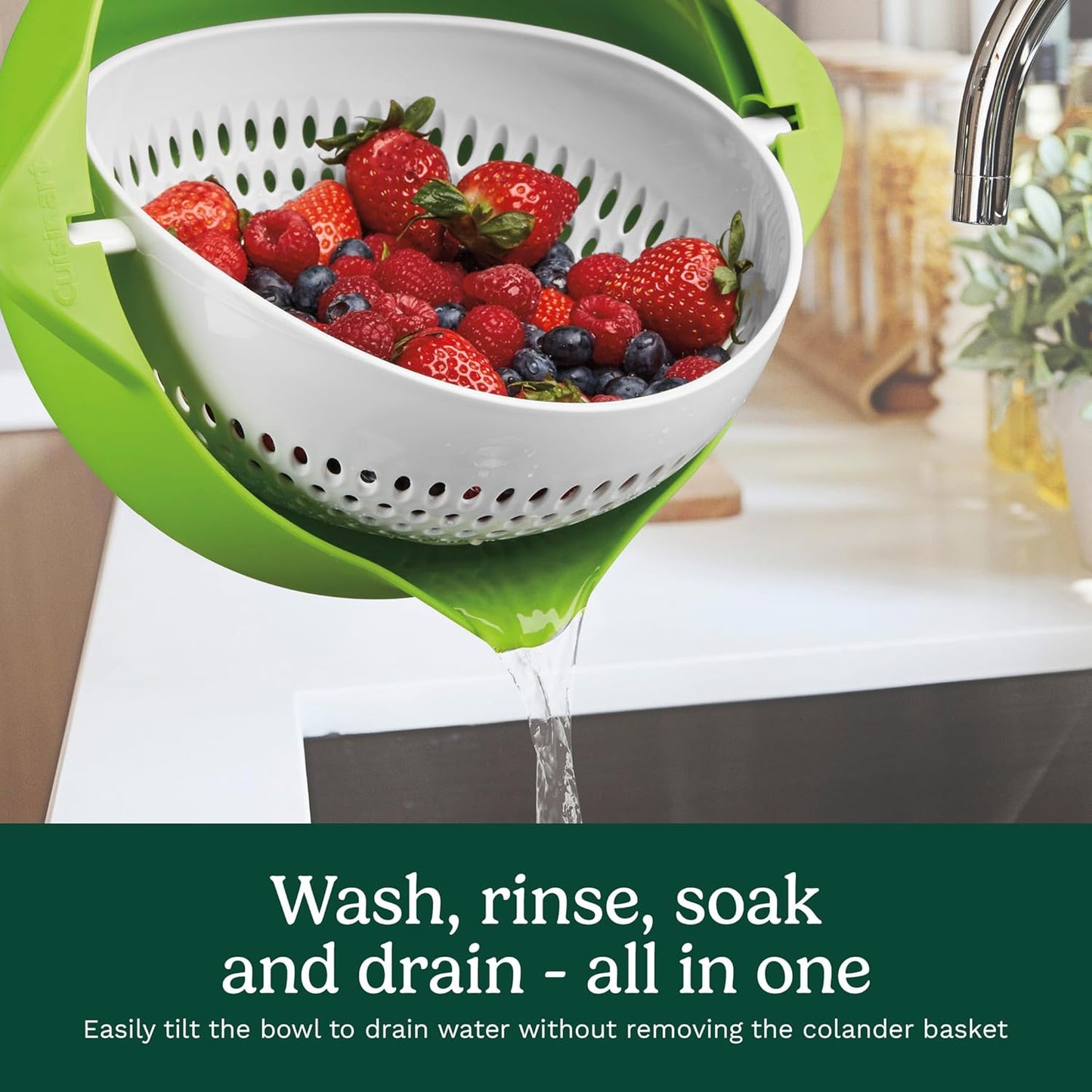 Cuisinart Salad Spinner with Easy-to-Spin Knob (CTG-00-SASC)