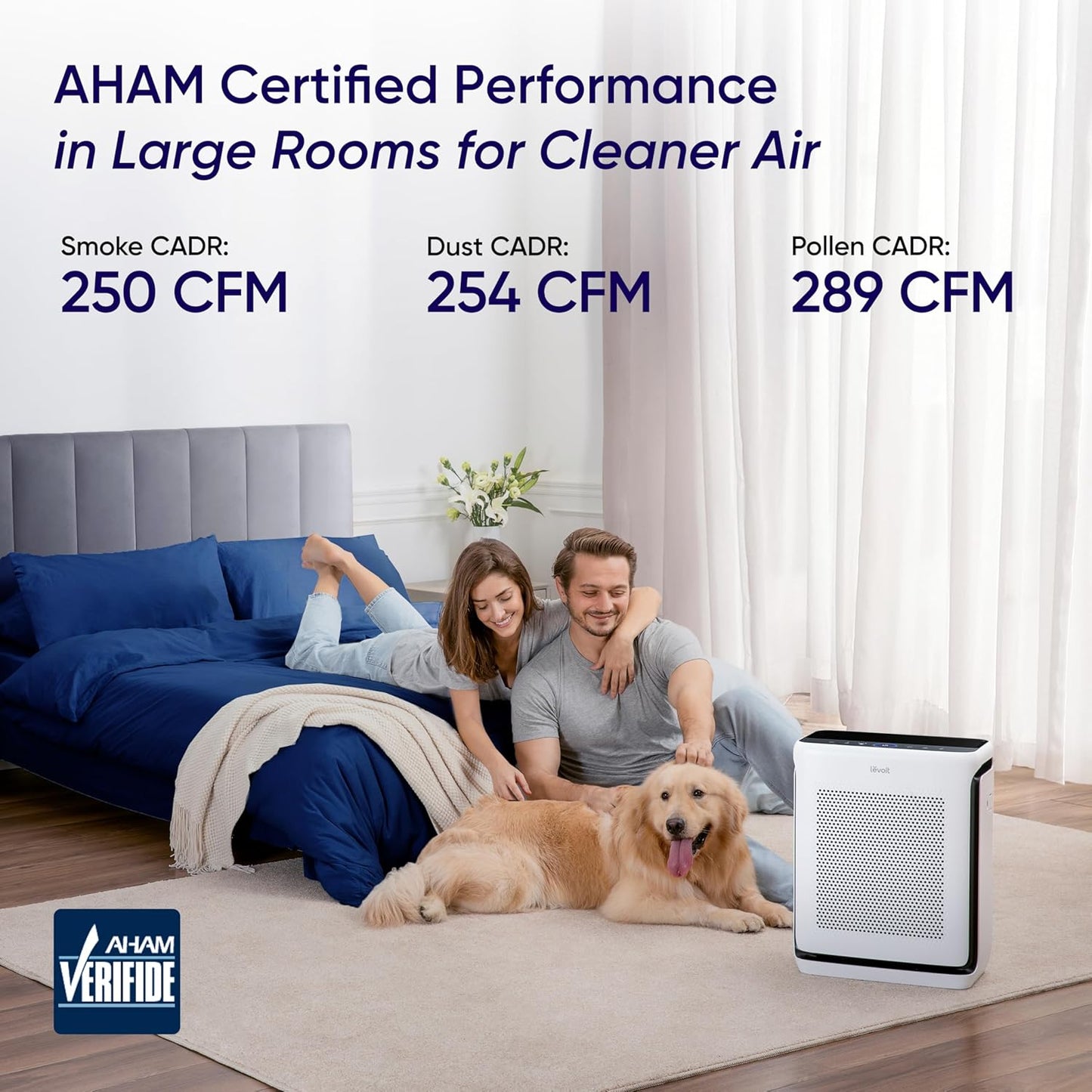 LEVOIT Air Purifiers Large Room bedroom Home Up to 1875 ft² with Washable Filters, Smart WiFi Air Quality Monitor, HEPA Sleep Mode and Auto Mode, Removes Allergies, Pet Hairs, Smoke, Dust, Vital 200S