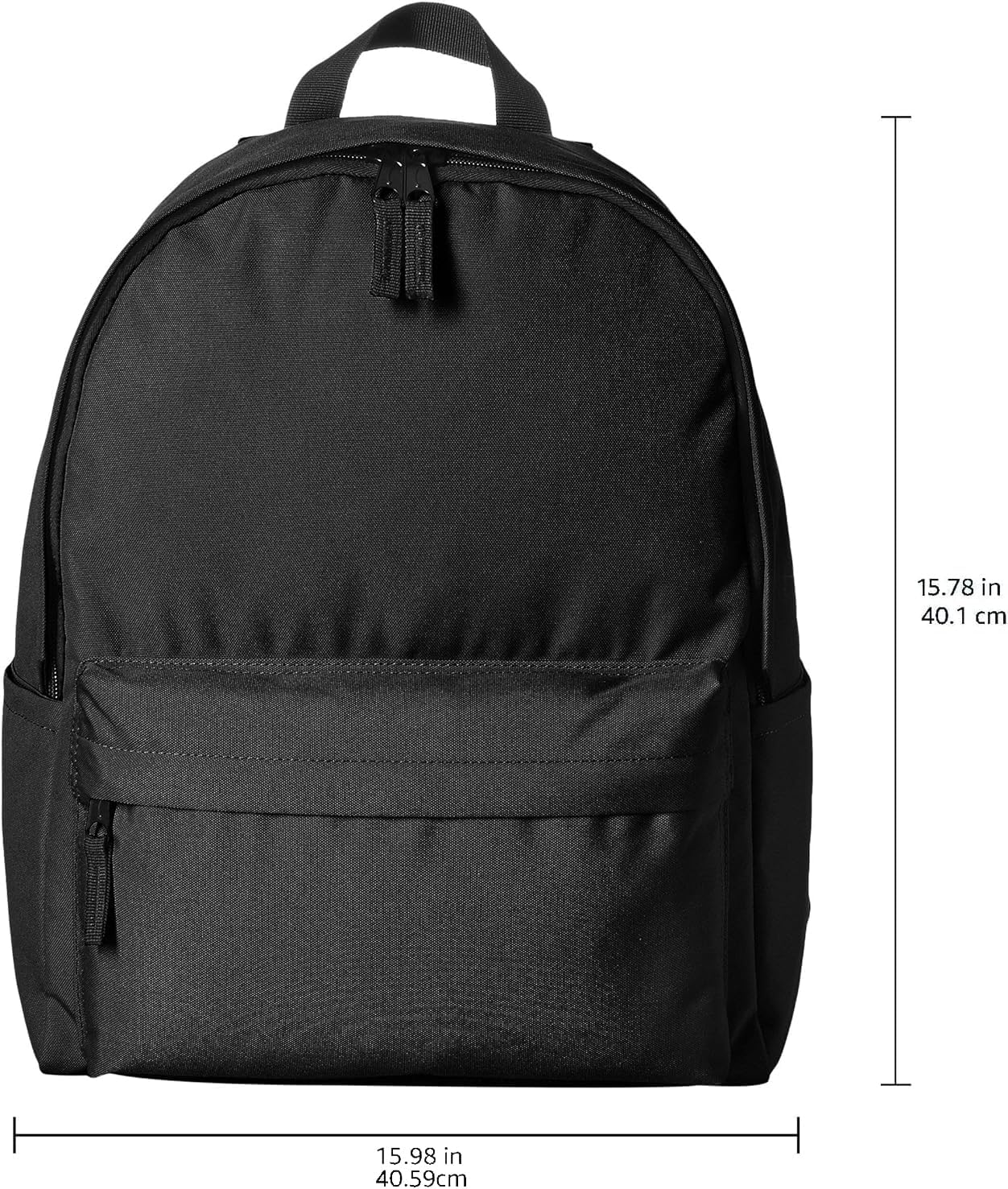 Amazon Basics Classic School Backpack - Black