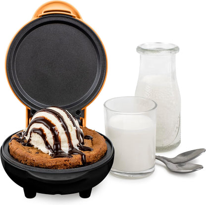 Nostalgia MyMini Personal Electric Waffle Maker, 5-Inch Cooking Surface, Waffle Iron for Hash Browns, French Toast, Grilled Cheese, Quesadilla, Brownies, Cookies, Aqua