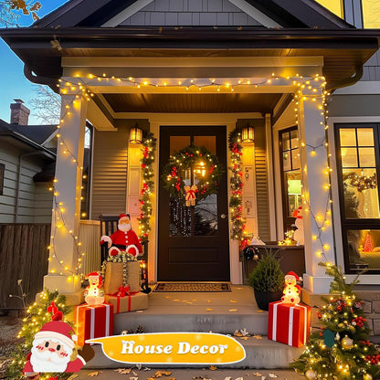 JMEXSUSS 66ft 200 LED Halloween Lights Outdoor, Orange String Lights Clear Wire, 8 Modes Orange Halloween Christmas String Lights Plug in for Tree Indoor Patio Garden Thanksgiving Decorations