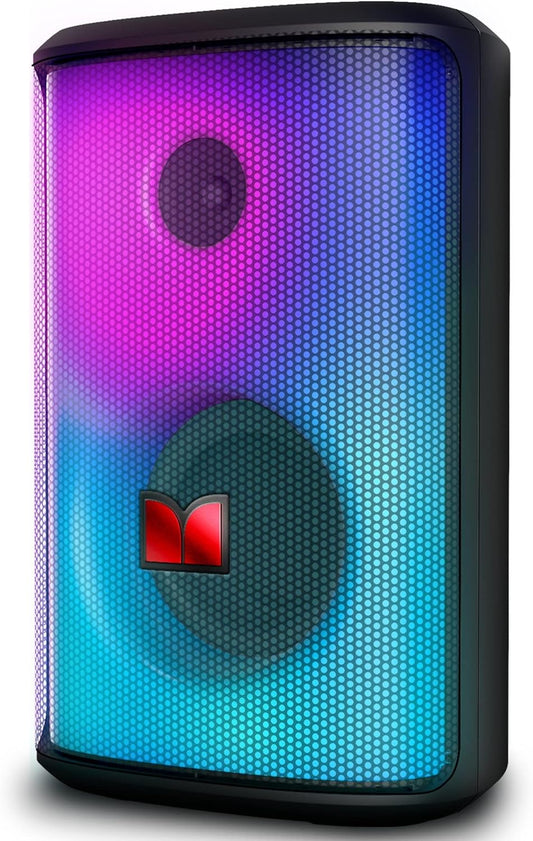 Monster Sparkle Bluetooth Speaker Loud, 120W Peak Portable Speaker with Powerful Sound and Heavy Bass, Full-Screen Colorful Lights, 24H Playtime, AUX, USB Playback, Waterproof - PuriLite