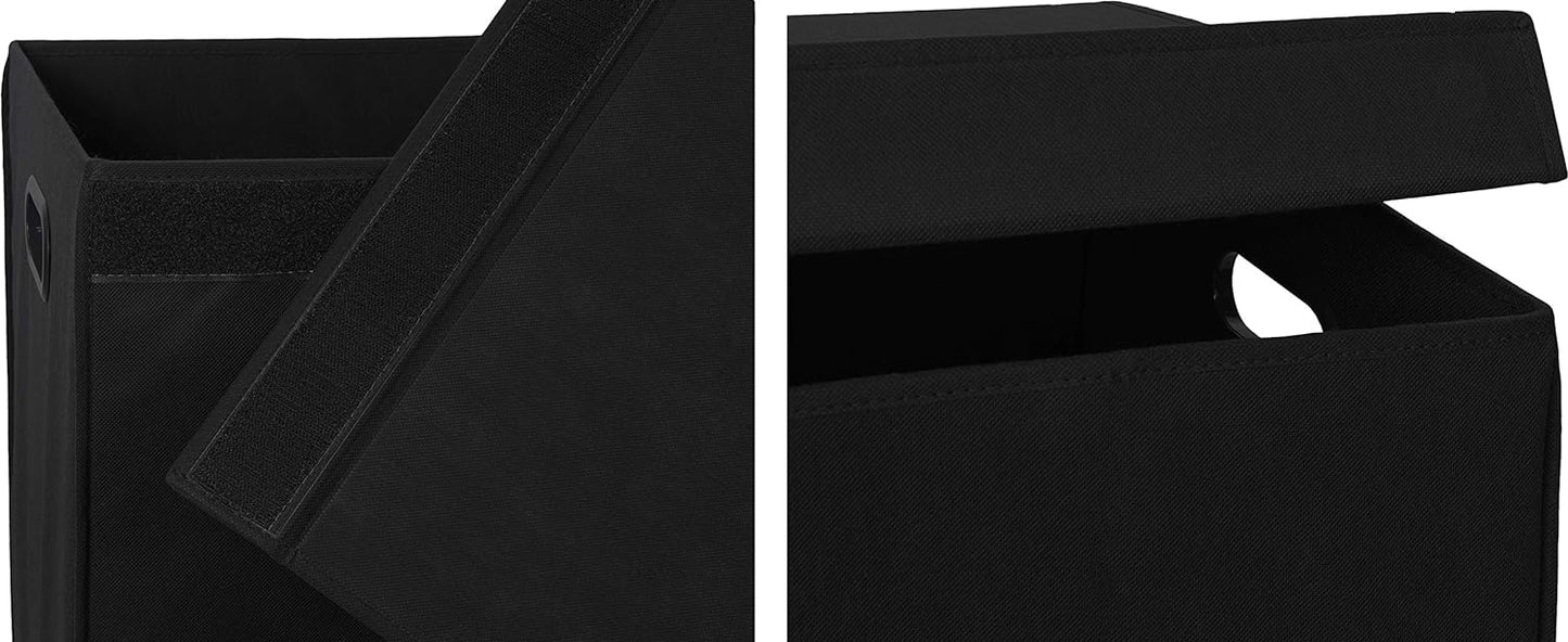 SimpleHouseware Double Laundry Hamper with Lid and Removable Laundry Bags, Beige