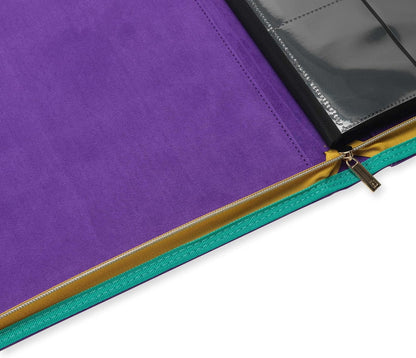 Vault X 12 Pocket Trading Card Zip Binder, 480 Cards, Compatible with Pokemon Scarlet & Violet Set, Exo-Tec Album Material, 20 Side-Loading Pages, Folder for Collectible TCG (SV1)