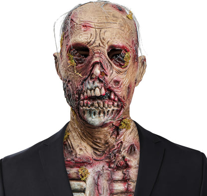 Spooktacular Creations Halloween Scary Zombie Head Mask, Horror Moss Biochemical Monster and Creepy Latex Zombie Mask for Adult Halloween Cosplay Costumes Accessory Party Dress Up