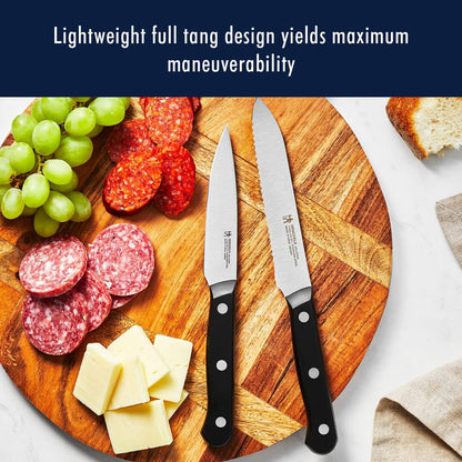 HENCKELS Solution Razor-Sharp 16-pc Self Sharpening Knife Block Set, Chef Knife, Bread Knife, Steak Knife, German Engineered Informed by 100+ Years of Mastery