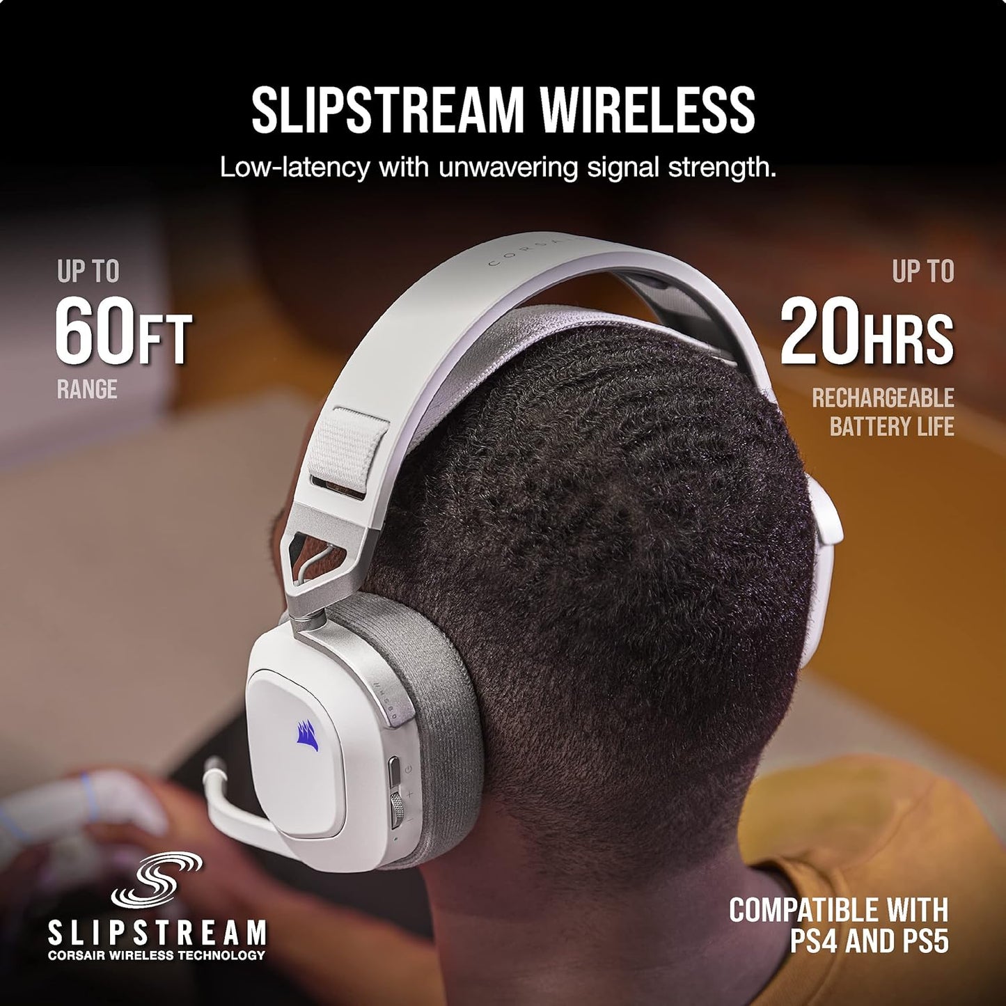 Corsair HS80 RGB USB Premium Gaming Headset with Dolby Audio 7.1 Surround Sound (Broadcast-Grade Omni-Directional Microphone, Memory Foam Earpads, High-Fidelity Sound, Durable Construction) Carbon