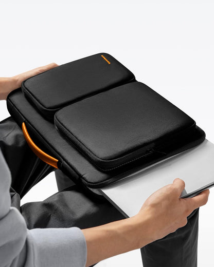 tomtoc 360 Protective Laptop Sleeve for 14-inch MacBook Pro M4/M3/M2/M1 Pro/Max 2024-2021, 13.5-14.4 Inch Surface Laptop Studio 2/6/5, Water-Resistant Carrying Case for ASUS VivoBook/ZenBook 14