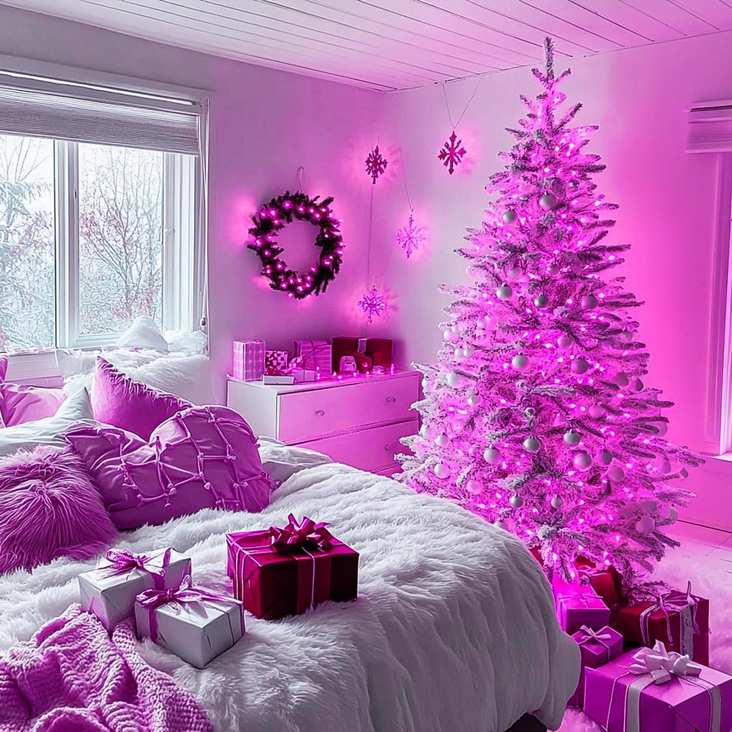 JMEXSUSS 66ft 200 LED Halloween Lights Outdoor, Orange String Lights Clear Wire, 8 Modes Orange Halloween Christmas String Lights Plug in for Tree Indoor Patio Garden Thanksgiving Decorations