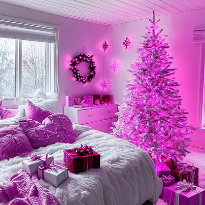 JMEXSUSS 66ft 200 LED Halloween Lights Outdoor, Orange String Lights Clear Wire, 8 Modes Orange Halloween Christmas String Lights Plug in for Tree Indoor Patio Garden Thanksgiving Decorations